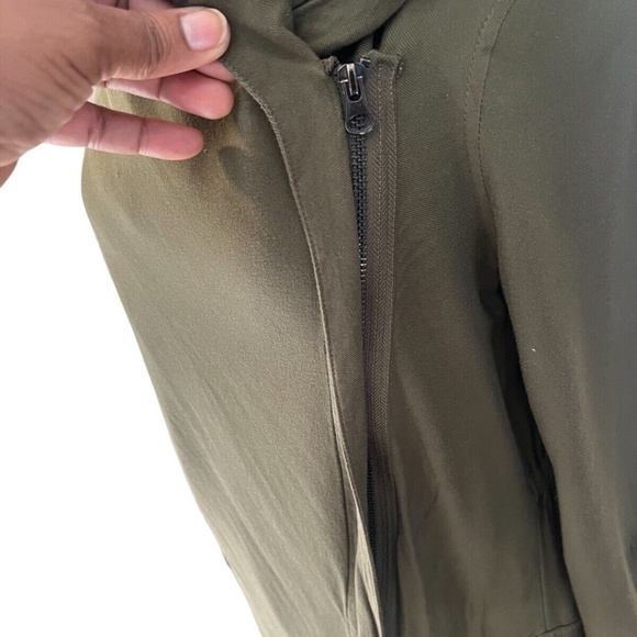 Princess Vera Wang Asymmetrical Hoodie Olive Green, Size Small - Picture 8 of 9